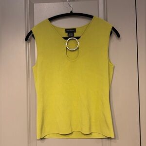 Lime Tank Top with Metallic Rings 5 for $30 ⭐️